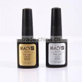MACY 2015 Factory Wholesale Base Coat and Top Coat Nail Gel Nail uv Gel for Salon Nail Art Base Coat Nail Art