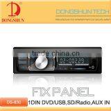 Hot Sale Single Din Car DVD Player With Aux In, Fix/detachable Panel Optional