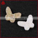 Natural Titanium Blue Butterfly Agate Drusy Angel Druzy Wings Cabochons thumbnail-6