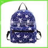 High School Students Backpack Canvas Printing Girls Shoulder Bag Manufacture