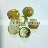 Golden Rutilated Quartz Calibrated Gemstone Cabochons