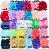 12cm Big Chiffon Mesh Flower, Wholesale Cheap Deco Poly Mesh Snow Flake Flower Wrapping Mesh Flower