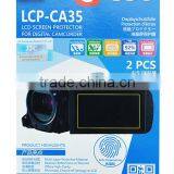 PET Guard Film JJC LCP-CA35 LCD Screen Protector for CANON Camcorders 3.5'' LCDS