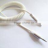 Factory High Quality Spiral Audio Cable With Metal Shell