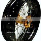 MT5.0 36 Holes Golden and Black Alloy Motorcycle Rims Wheel Rims thumbnail-1