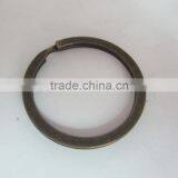 Fashion High Quality Gift Metal Flat Antique Brass Split Key Ring in Bulk Sellling thumbnail-2