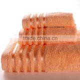 Eco-friendly Economy Wholesale Orange Red Color Bath Towel Set thumbnail-6