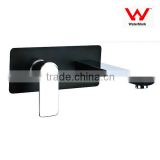 Black and Chrome Modern Bathroom Designs Basin Mixer Shower Faucet In Wall Bthroom Accessories