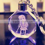 2015 Personalized 3d Laser Keychain Flashlight