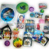 Custom lenticular 3d cards of different shape