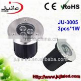 JU-3005 3PCS*1W led light garden spot lights,led inground lights,Garden Lights