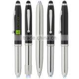 3 in 1 Promotional Pen Body Type Led Light Ball flashlight Stylus Pen thumbnail-1