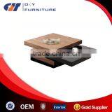 Contemporary Rotating Black Gloss Coffee Table thumbnail-1