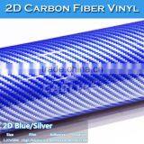 CARIKE Colorful Silver/Blue 2D Carbon Fiber Sheet Automobile Vinyl Sticker thumbnail-3