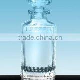 crystal white glass bottle