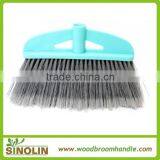 SINOLIN Soft Fiber Broom, Soft Bristle Plastic Broom, Sweep Easy Broom thumbnail-1