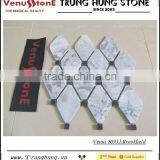 Grey Diamond Marble Mosaic Tile Polished With Black Dots thumbnail-2