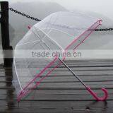 Manual Open Summer Transparent Umbrella