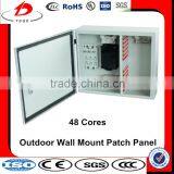 Outdoor Wall Mount 48 Core Fiber Optic Patch Panel