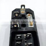 250V 15A Male 3pin ac Socket and 4 Pin Red Light Rocker Switch thumbnail-2
