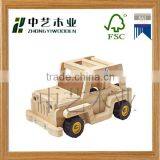 Wooden Toy Factory OEM Eco-friendly Assembled Educational Pine DIY Wooden Truck Toys thumbnail-2