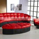 Hot Sale Color Bright Fancy Leather Recliner Sofa for Hotel Used thumbnail-2
