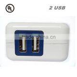 UL LISTED Dual USB Foldable Quick Charge 2.0 Wall Charger thumbnail-1