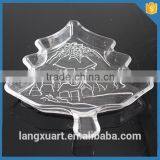 New Products Clear Glass Christmas Tree Plate