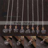 8 Designs DIY Creative Drift Bottles Glass Pendant Necklace Dandelion Necklace thumbnail-1