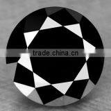 Natural Black Color Round Brilliant Cut Diamonds Manufacturer India