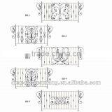 BX Wrought Iron Gate Grill Design
