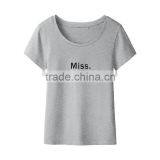 Manufacturer China Custom Women's Clothing Cotton Loose Bluk t Shirt Printing for Sale thumbnail-5