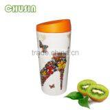 Porcelain Mug/ceramic Coffee Cup With Food Grade Silicone Lid thumbnail-4