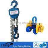Hot Sale HSC Types of Manual Chain Hoist With Trolley