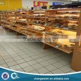 Food Display Rack/wood Bread Display Rack for Supermarket and Store
