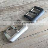 20mm 22mm 24mm SS Silver Black Watch Belt Buckle