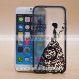 Hot Selling TPU+PC 2-in-1 Hybrid Pattern Painting Cases With Ring Bracket for Iphone 6/6s