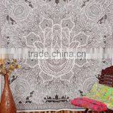 Hamsa Hand Tapestry Hand of Fatma Islamic Wall Art Wholesale Printed Indian Tapestries Hippie Throw thumbnail-3