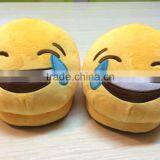 China Supplier Textile Companies Wholesale Emoji Home Slippers