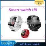Hot Cheap Smart Watch U8 Popular Colors Touch Screen Android Smart Watch China Best Smart Watch Phone