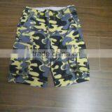 Custom 100% Cotton Canavas Marine Camouflage Print Knee Long Boy Short Pant thumbnail-2