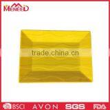 Classic Design China Factory Directly Price Yellow Oblong Plastic Dinner Plates thumbnail-1