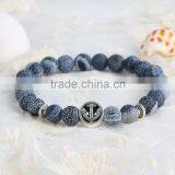 Europe Fashionable 2016 SILVER Bangle Dinosaur Stone Beads Bracelet Jewelry thumbnail-6