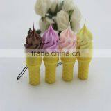 New Arrival Hot Sell Plastic Cup Fake Ice Cream for Mobile Phone Straps/accessory