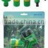 HL134 - 4pcs Hose Nozzle Set (7-way Hose Nozzle + 2 x 3/4" Hose Connector + 3/4" Connector) thumbnail-1