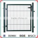 Galvanized and PVC Coated Metal Wire Mesh Garden Gate/garden Border Chain Link Fence Gate ( ISO9001-2008 ) thumbnail-1