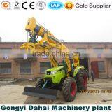 Wheeled Type Tractor Mounded Crane With Drilling Machine for 6 Meters Depth Hole Drilling thumbnail-4