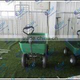 New 600 Lbs Steel Poly Rolling Garden Yard Utility Dump Tool Cart , Garden Dump Wagon thumbnail-3