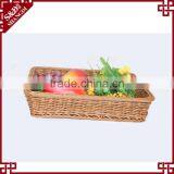 Hand Woven Customized Food Storage Square Shape Plastic Poly Rattan Basket for Fruit thumbnail-4