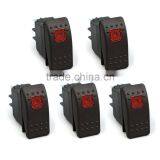 Waterproof 4Pin 12V 20A Bar Rocker Toggle Switch Blue LED Light Car Boat thumbnail-4